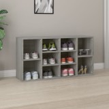 VidaXL Bancă pentru pantofi, gri sonoma, 103x30x54,5 cm lemn prelucrat