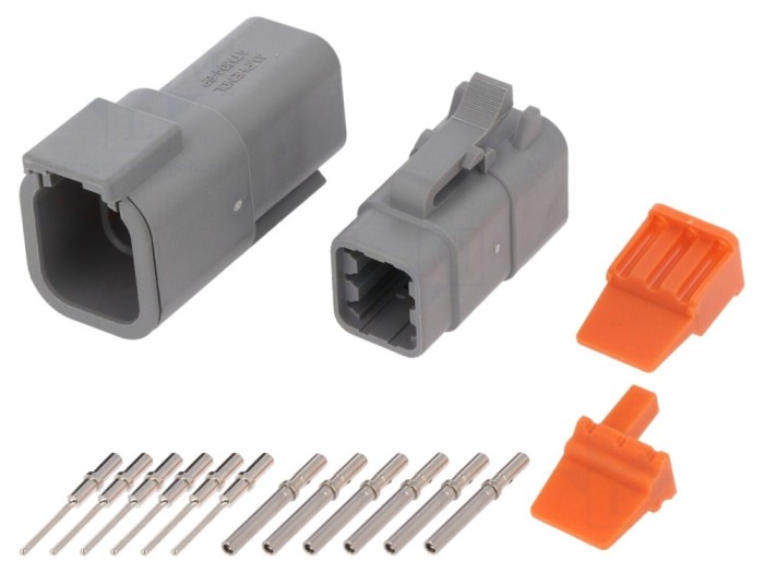 Conector cablu-cablu ATM 6 Pin IP67