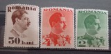 Cumpara ieftin ROMANIA 1934 LP 108 Carol II FARA POSTA serie scurta 3v mnh, Stampilat