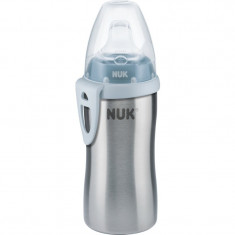 NUK Active Cup Stainless Steel biberon pentru copii Blue 215 ml