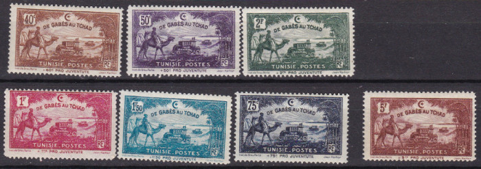Tunisia 1928 PRO JUVENTUTE MI 151-157 MNH