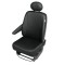 Husa auto scaun sofer Practical DV1 Trafic imitatie piele neagra pentru Renault Trafic 2001-2014, Opel Vivaro 2001-2014, Nissan Primastar AutoDrive Pr