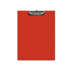 Clipboard EVOffice A5 din Carton Plastifiat Simplu, Culoare Rosie - Mapa Documente foto