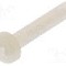 Surub M3, poliamida, lungime 16mm, cap rotund, pas filet 0.5, DREMEC - 8G205M3X16