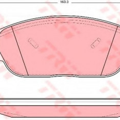 Set placute frana,frana disc JAGUAR S-TYPE (CCX) (1999 - 2009) TRW GDB1401