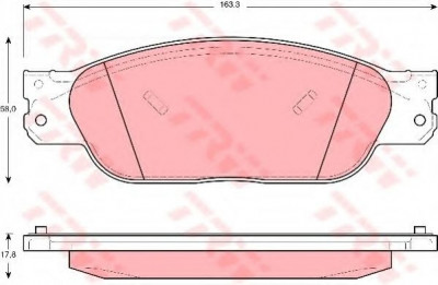 Set placute frana,frana disc JAGUAR S-TYPE (CCX) (1999 - 2009) TRW GDB1401 foto