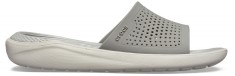 Papuci Crocs LiteRide Slide Gri - Smoke/White foto