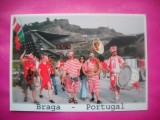 HOPCT 10984 STADIONUL MUNICIPAL BRAGA-PORTUGALIA -GRUP -COSTUME TRADITIONALE-EUROPA -CIRCULATA