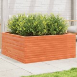 Cumpara ieftin Jardinieră grădină, maro ceruit, 110x110x46 cm, lemn masiv pin