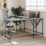 vidaXL Birou, gri sonoma, 149x149x75 cm, lemn prelucrat