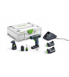 Masina de gaurit si insurubat Festool Txs 2.6 Set cu 2xAcumulator BP-XS+Incarcator+Systainer