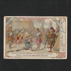 Reclama Litografie &ldquo;Franz I 1515 - Franz I innobilate de Bayard&rdquo; 1900