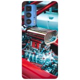 Husa compatibila cu Motorola G20 model Muscle Car engine, Silicon, TPU, Viceversa, Transparent, Carcasa