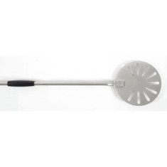 Lopata-paleta mica profesionala pizza perforata din inox-20cm