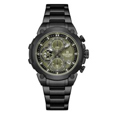 Ceas Barbati Naviforce 8071 Negru-Verde , Functii Multiple, Design Business, Shockproof, Rezistent la Apa 3ATM