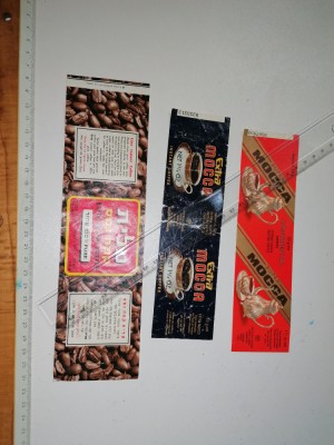 LOT 3 AMBALAJ / ETICHETE / PACHETE VECHI -CAFEA STRAINE /NESS foto