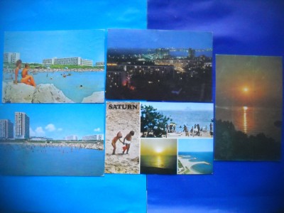 HOPCT LOT NR 833 SATURN -LITORAL-CT-5 CARTI POSTALE-RSR-CIRCULATE foto