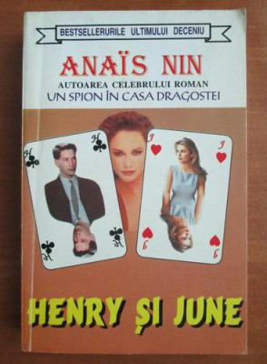 Anais Nin - Henry si June foto