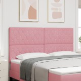 vidaXL Tăblie LED roz 90 cm din catifea