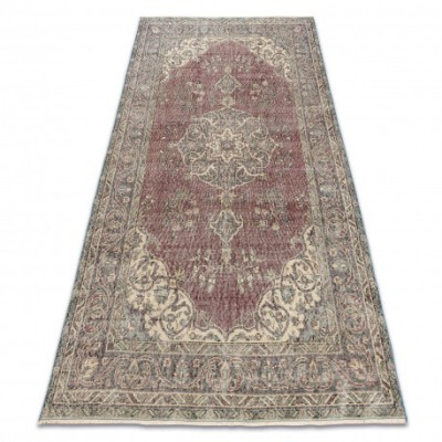 Covor din l&amp;acirc;nă &amp;Icirc;NNODAT M&amp;Acirc;NĂ Vintage 10169, cadru, ornament - albastru / rosu, 163x266 cm foto
