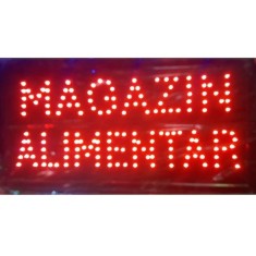 Reclama LED - MAGAZIN ALIMENTAR - de interior, 48 x 25 cm