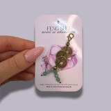 Talisman mic Feng Shui cu monede chinezesti si aventurin verde pentru portofel - Abundenta si noroc