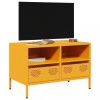 VidaXL Dulap TV, galben muștar, 68x39x43,5 cm, oțel laminat la rece