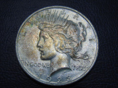 Moneda argint dolar 1923 foto