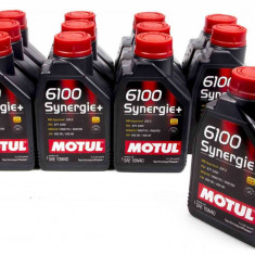 Set 12 Buc Ulei Motor Motul 6100 Synergie+ 10W-40 1L 108646