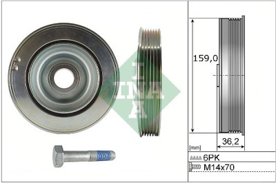 INA 544 0173 20 Set fulie, arbore cotit foto
