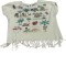 Tricou fetita cu franjuri , marimea 122