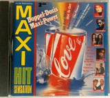 Various &lrm;&ndash; Maxi Hit Sensation &bull; Doppel-Dosis Maxi Power NM / NM dublu cd euro pop synth pop disco Ariola Germania 1990