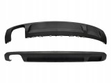 Spoiler bara spate AUDI A3 (8V), 06.2012-07.2016, negru; cu gaura evacuare,