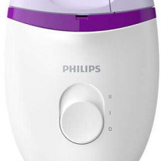 Epilator Philips Satinelle Essential BRE225/00, 2 viteze (Alb/Mov)