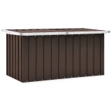 vidaXL Ladă de depozitare pentru grădină, maro, 129 x 67 x 65 cm