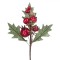 Crenguță Decorativă, Berries Rodie, Frunze Verzi, 17x12cm, Multicolor