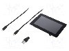 Afisaj TFT, grafic, rezolutie 840x480, 5", {{Tensiune alimentare}}, MIKROE - MIKROMEDIA 5 FOR STM32F7 CAP. FPI BEZEL