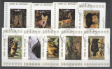 Umm al Qiwain 1973 Animals, 9 mini sheet, used AT.044