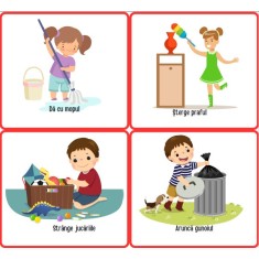 Set de 54 de Cartonase Printabile pentru Dezvoltarea Copiilor