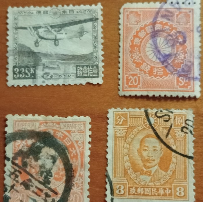 JAPONIA-&#039;&#039;LOT 4Timbre f vechi&#039;&#039;-VEZI SCAN