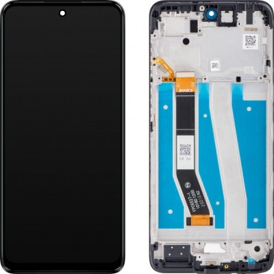 Display cu Touchscreen Motorola Moto G14, cu Rama, Negru (Steel Gray), Service Pack 5D68C23075 foto
