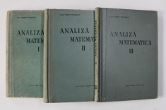 ANALIZA MATEMATICA, VOL. I - III de MIRON NICOLESCU, 1957 foto