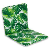 Perna Scaun cu Spatar Frunze Verzi Tropicale pentru Spatii Exterioare