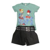Pantalon scurt si Tricou 5-13 Ani Violet Aqua - 5ANIMarimea