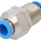 Racord Push-In Filetat Alamă Nichelată 0,95-6 bar