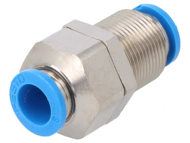 Racord Push-In Filetat Alamă Nichelată 0,95-6 bar