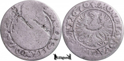 1670 CB, 1 Kreuzer - Cristian - Ducatele Sileziei - Regatul Boemiei foto