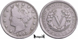 1902, 5 Cents - Liberty Nickel - Statele Unite ale Americii, America de Nord