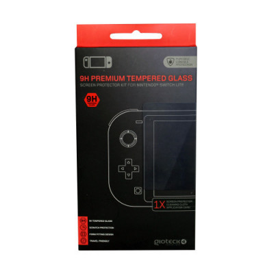 Gioteck - 9H Premium Tempered Glass Screen Protector Kit for Nintendo Switch foto