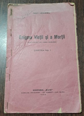 Enigma vietii si a mortii - Max Heindel foto